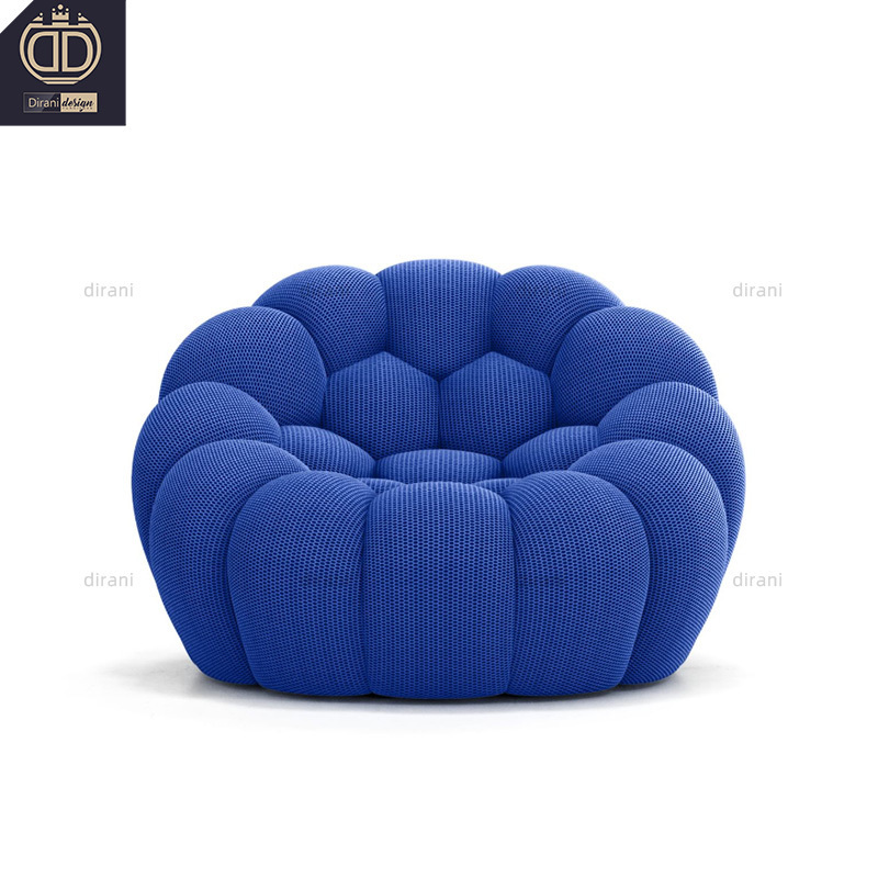 blue living room chair furniture single modern bubble armchairs for the living room luxury