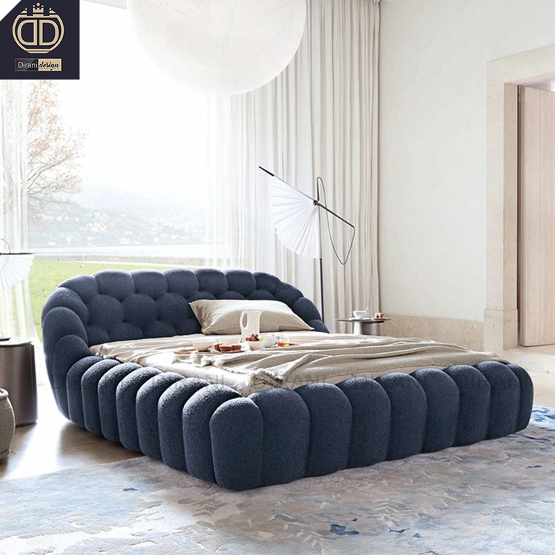 France Modern Unique Design Bubble Bed Blue Sacha Lakic Roche Bobois Designer High Density Foam Soft Bed