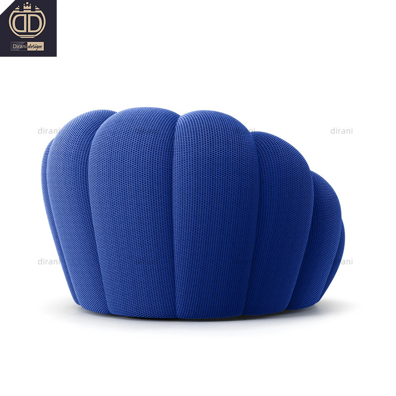 blue living room chair furniture single modern bubble armchairs for the living room luxury