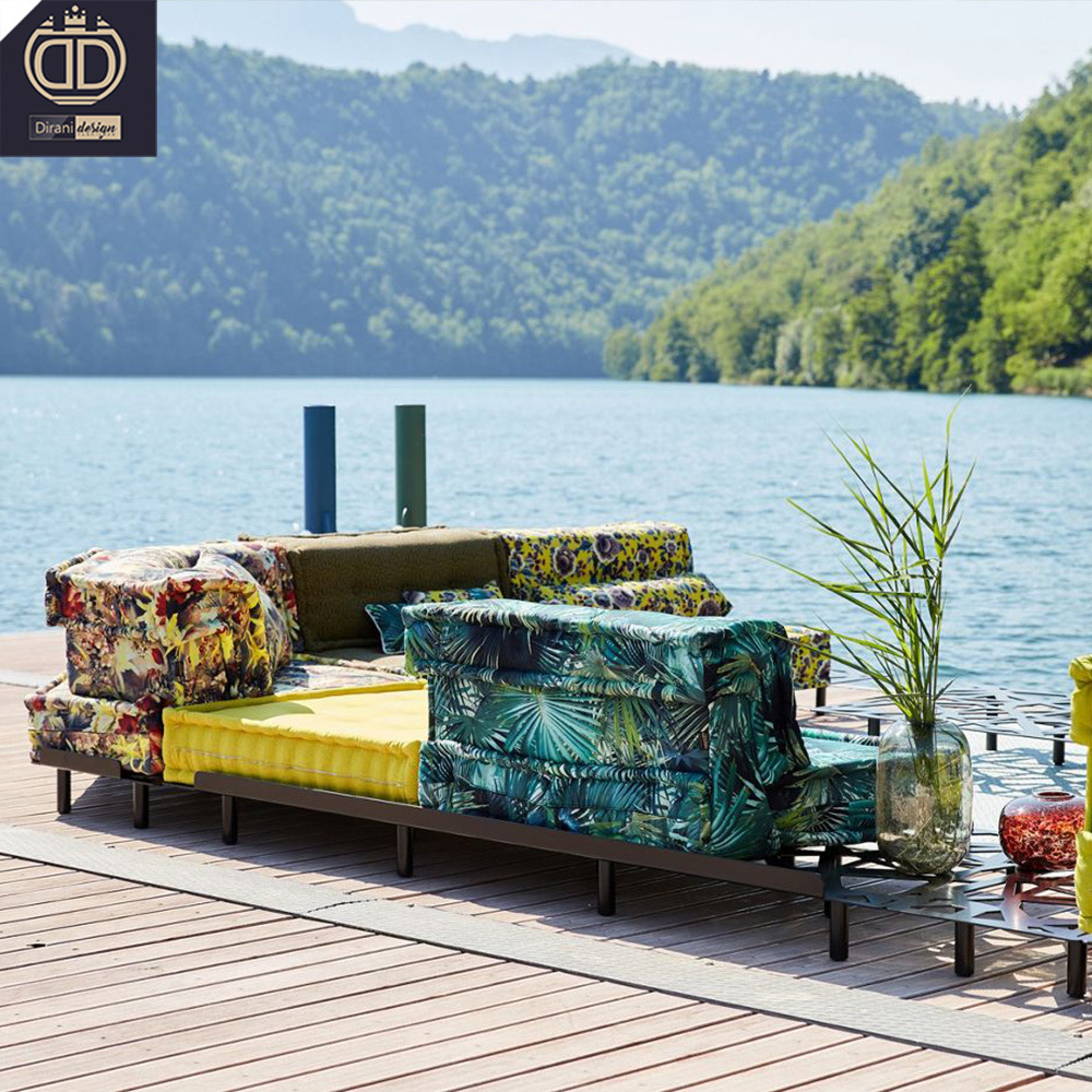 high end villa Italian luxurious outdoor furniture sets hotel patio garden pool modern luxury outdoor furniture