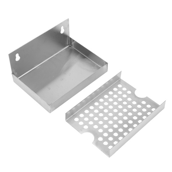 Surface Mount Stainless Steel Kegerator Beer Drip Tray Wall Mounted Stainless Steel Drip Tray for Home Bar pub