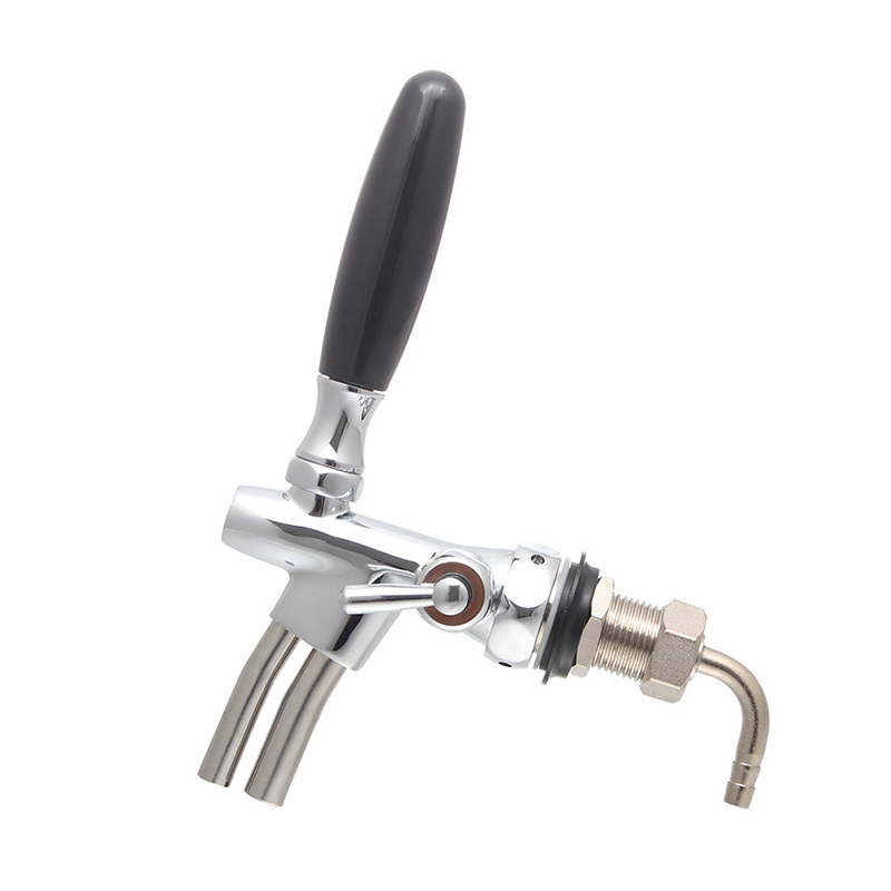 Wholesale style stainless steel double beer tap faucet for barrel keg