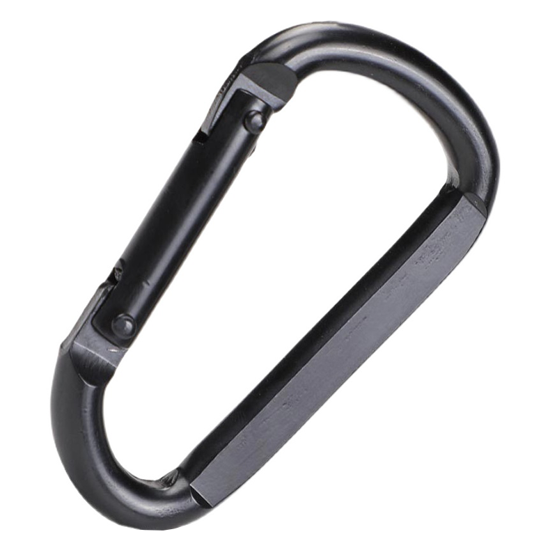 Black Outdoor Swing Accessories Snap Spring Hook Safety Lock Buckle Hanging Hammock Carabiner