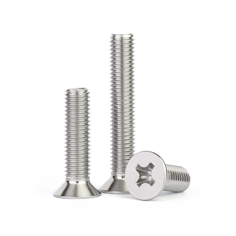 Din965 M2 M2.5 M3 M4 X 10mm M5 M6 M8 Counter Sunk Screw Metric Stainless Steel Cross Recessed Phillips Flat Head Machine Screw