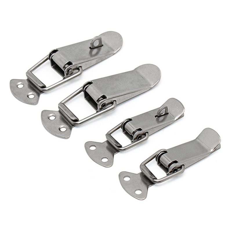 Stainless Steel Spring Loaded Toggle Clip Adjustable Toggle Catch Clamp Lock Hasp Toolbox Latch Snap Latch