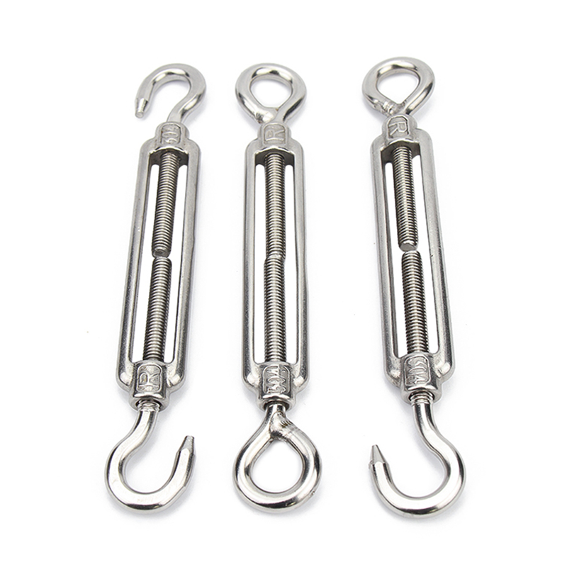 M4 M5 M6 M8-m16 Stainless Steel 304 Oc Eye Turnbuckle Hook For Wire Rope Tension Sun Shade Tent