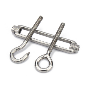 M4 M5 M6 M8-m16 Stainless Steel 304 Oc Eye Turnbuckle Hook For Wire Rope Tension Sun Shade Tent