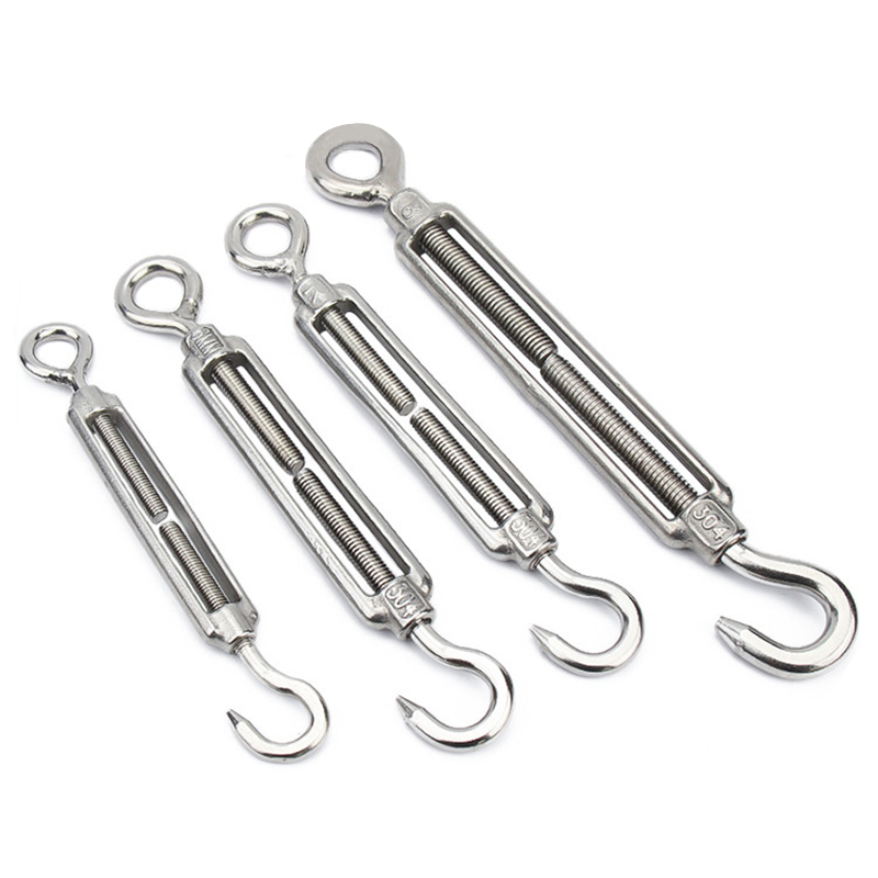 M4 M5 M6 M8-m16 Stainless Steel 304 Oc Eye Turnbuckle Hook For Wire Rope Tension Sun Shade Tent