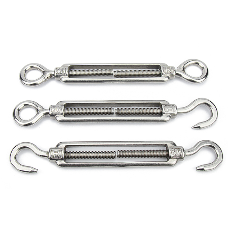 M4 M5 M6 M8-m16 Stainless Steel 304 Oc Eye Turnbuckle Hook For Wire Rope Tension Sun Shade Tent