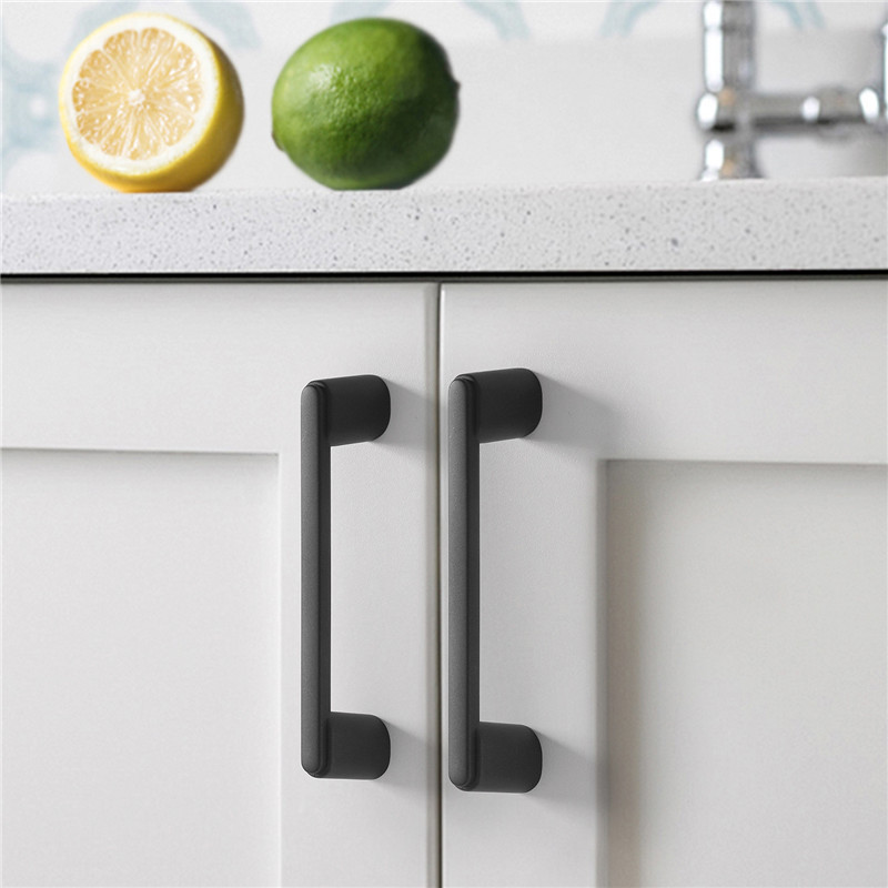 Simple American Cabinet Door Handles and Knobs Solid Zinc Alloy Cupboard Drawer Pulls Furniture Handle Door Hardware