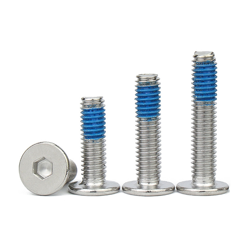 China Factory High Quality Low Price Waterproof Screws Cross Recessed Nylock Screws Nylon Powder Anti-loosening Screw