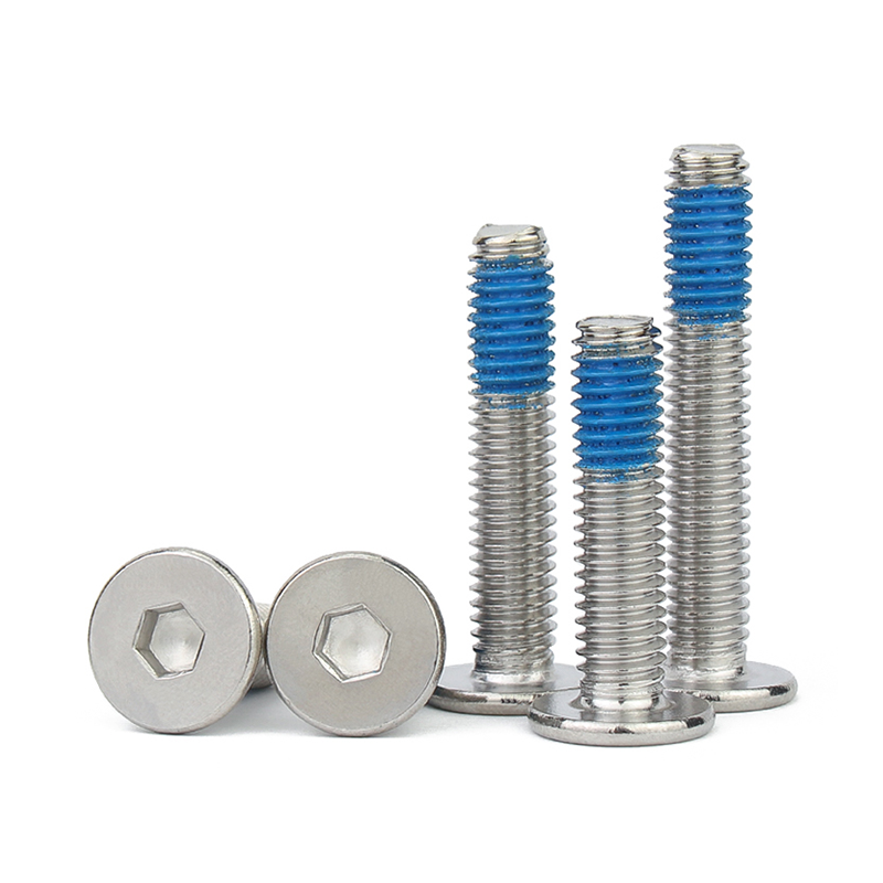 China Factory High Quality Low Price Waterproof Screws Cross Recessed Nylock Screws Nylon Powder Anti-loosening Screw