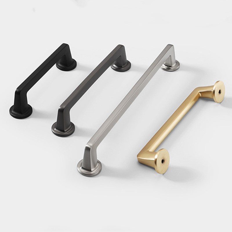 Simple American Cabinet Door Handles and Knobs Solid Zinc Alloy Cupboard Drawer Pulls Furniture Handle Door Hardware