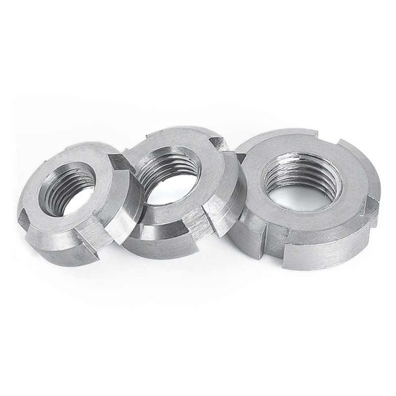 Customized Wholesale Stainless Steel Bearing Lock Groove Round Nut Slotted Round Nuts