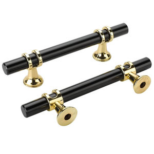 Hardware Factory price OEM Zinc alloy matte black door lever Kitchen Cabinet home furniture pull handles door drawer knobs