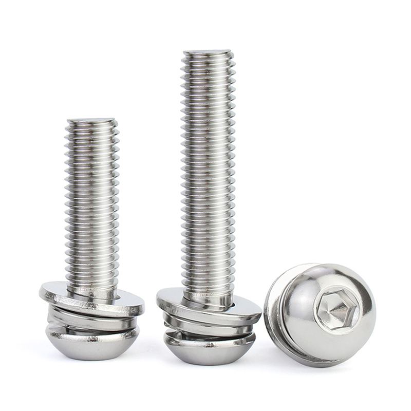 M8 Zinc Plated Hex Socket Head Screw Bolt Nut Kit For Furniture