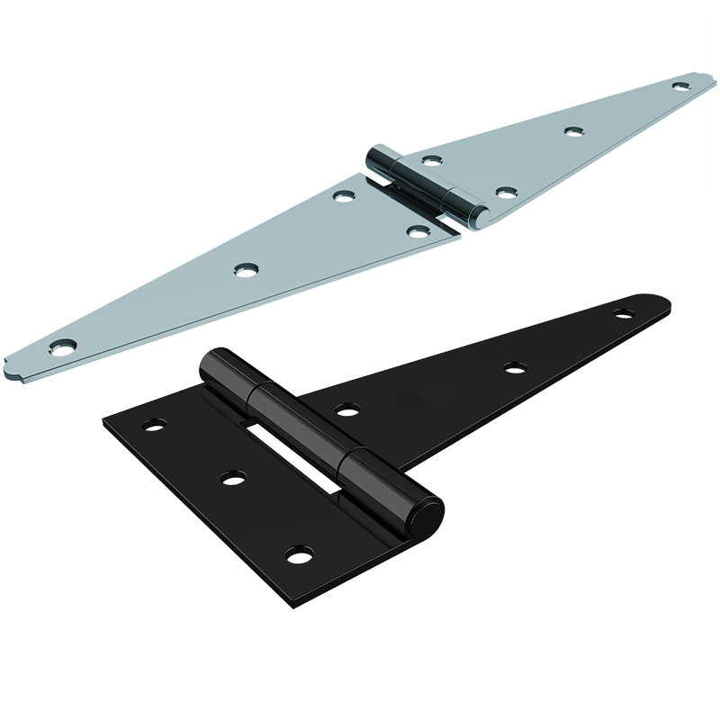 Oem Odm Custom T-strap Shed Hinge Gate Strap Heavy Duty Hinge Door Barn Gates Hinges Black Wrought Hardware Iron Rustproof