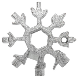 Snowflake Tool Card Multi-function Tool Octagonal Wrench Portable Inner Hexagonal Combination 18 In 1 Mini Screwdriver