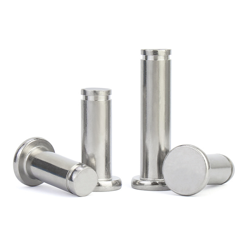 Factory Direct Sale A2 -70 A4-80 5mm 8mm Flat Round Head Locating Clevis Pins With Grooved End