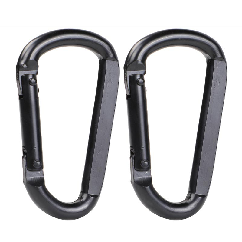 Black Outdoor Swing Accessories Snap Spring Hook Safety Lock Buckle Hanging Hammock Carabiner