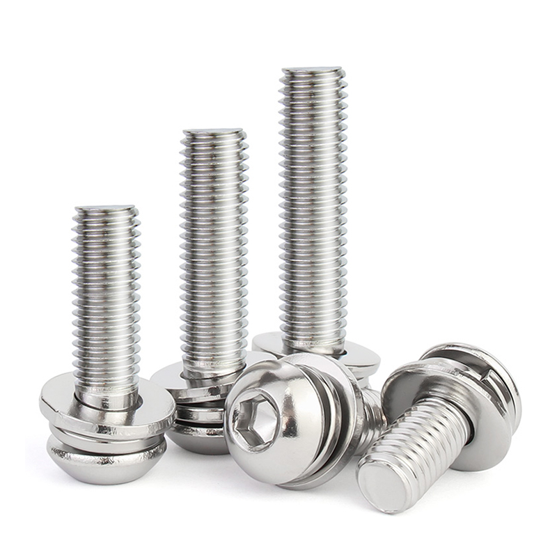 M8 Zinc Plated Hex Socket Head Screw Bolt Nut Kit For Furniture