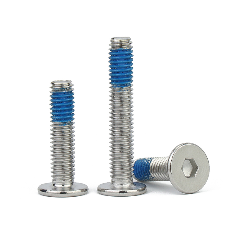 China Factory High Quality Low Price Waterproof Screws Cross Recessed Nylock Screws Nylon Powder Anti-loosening Screw