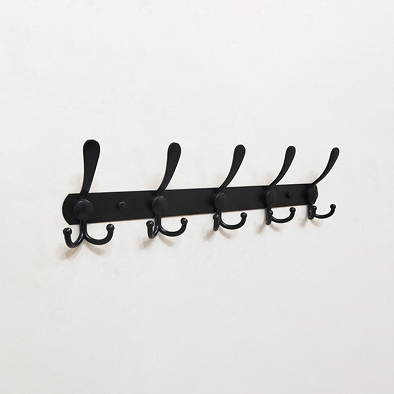 Hot Selling Bathroom 304 Stainless Steel Wall Mounted Hook 5 Hooks Clothes Hanger