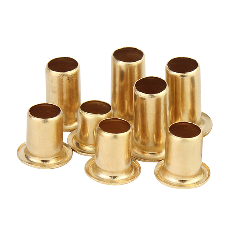 Customized Furniture Eyelet Rivets Din7340 Metal Brass Flat Head Special Hollow Tubular Rivets