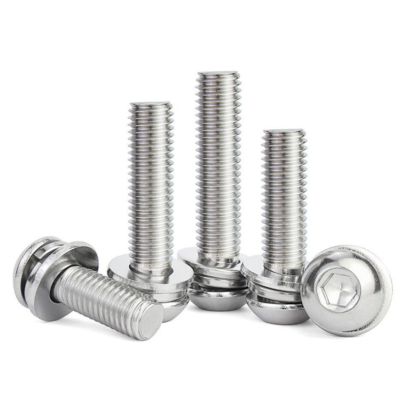 M8 Zinc Plated Hex Socket Head Screw Bolt Nut Kit For Furniture