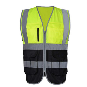 Reflective Work Safety Vest For Construction Traffic Warehouse Visibility Security Jacket Reflective Strips Wear Uniforms