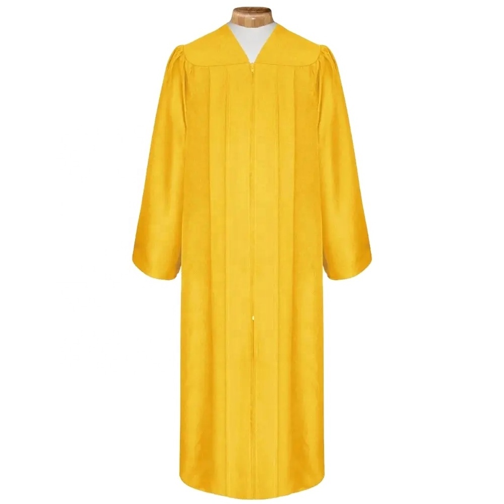 Manufacturer best quality selling gown choir robe for church OEM red black blue clergy robes