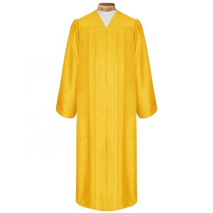 Manufacturer best quality selling gown choir robe for church OEM red black blue clergy robes