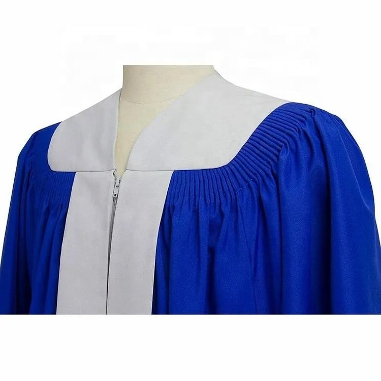 Sustainability Garment Church Pulpit Bishop Clergy Choir Robes with Latin Cross Church Uniform Choir Robes for Church uniform