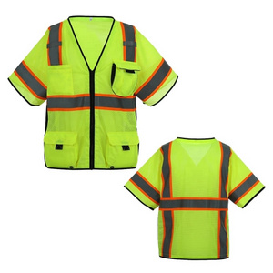 Quality Safety Vest Warming Purple Reflective Safety Vest LX659-y