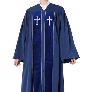 Best Quality Fabric Priest Stoles with Embroidery Church Wear | Wholesale Customized Classical Style Clergy Choir Robes