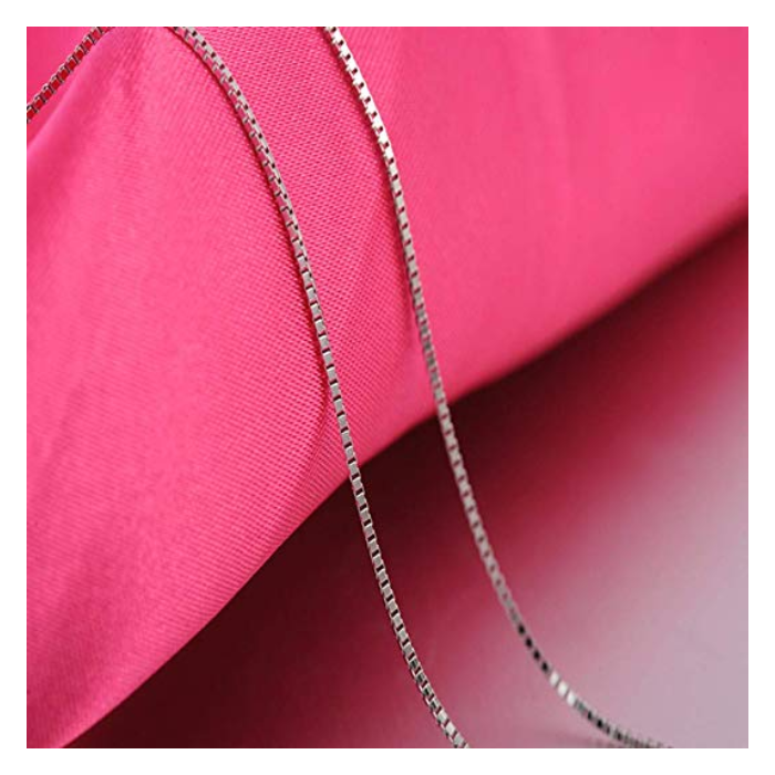 1mm Box Chain 316L Stainless Steel Necklaces for Women