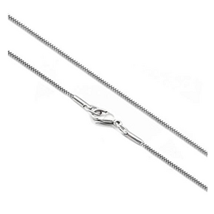 1mm Box Chain 316L Stainless Steel Necklaces for Women