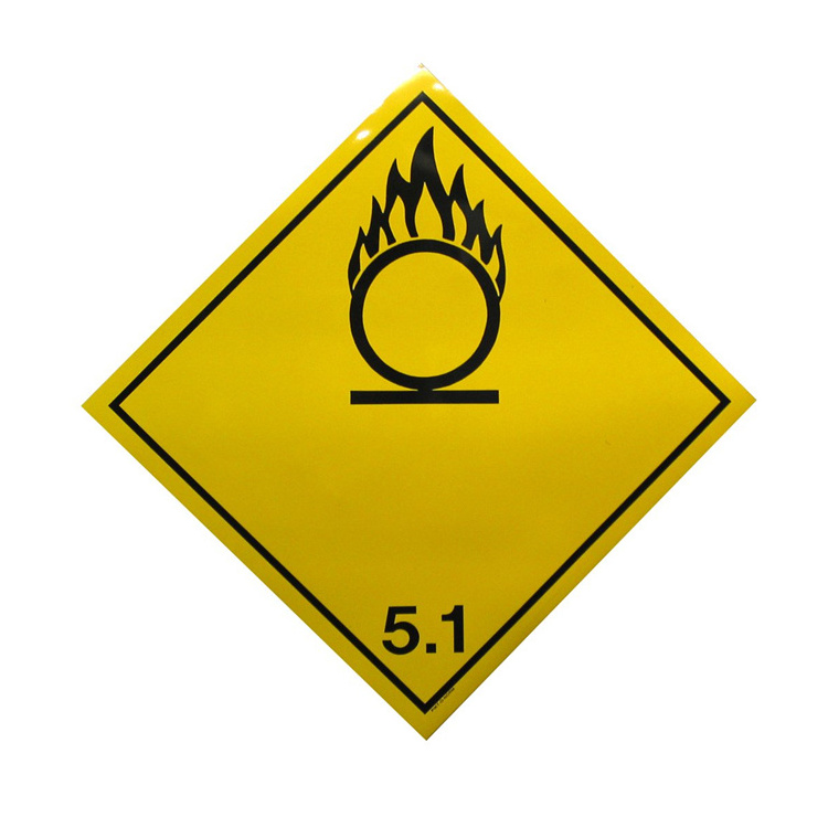 Dangerous Goods Label Printed Hazard Label Placard Weather Resistant Warning Poster Label Signs Sticker