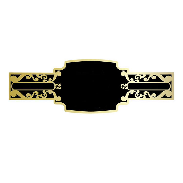 Cuba Brand Logo Custom Cigar Label Printing Gold Foil Cigar Band Ring