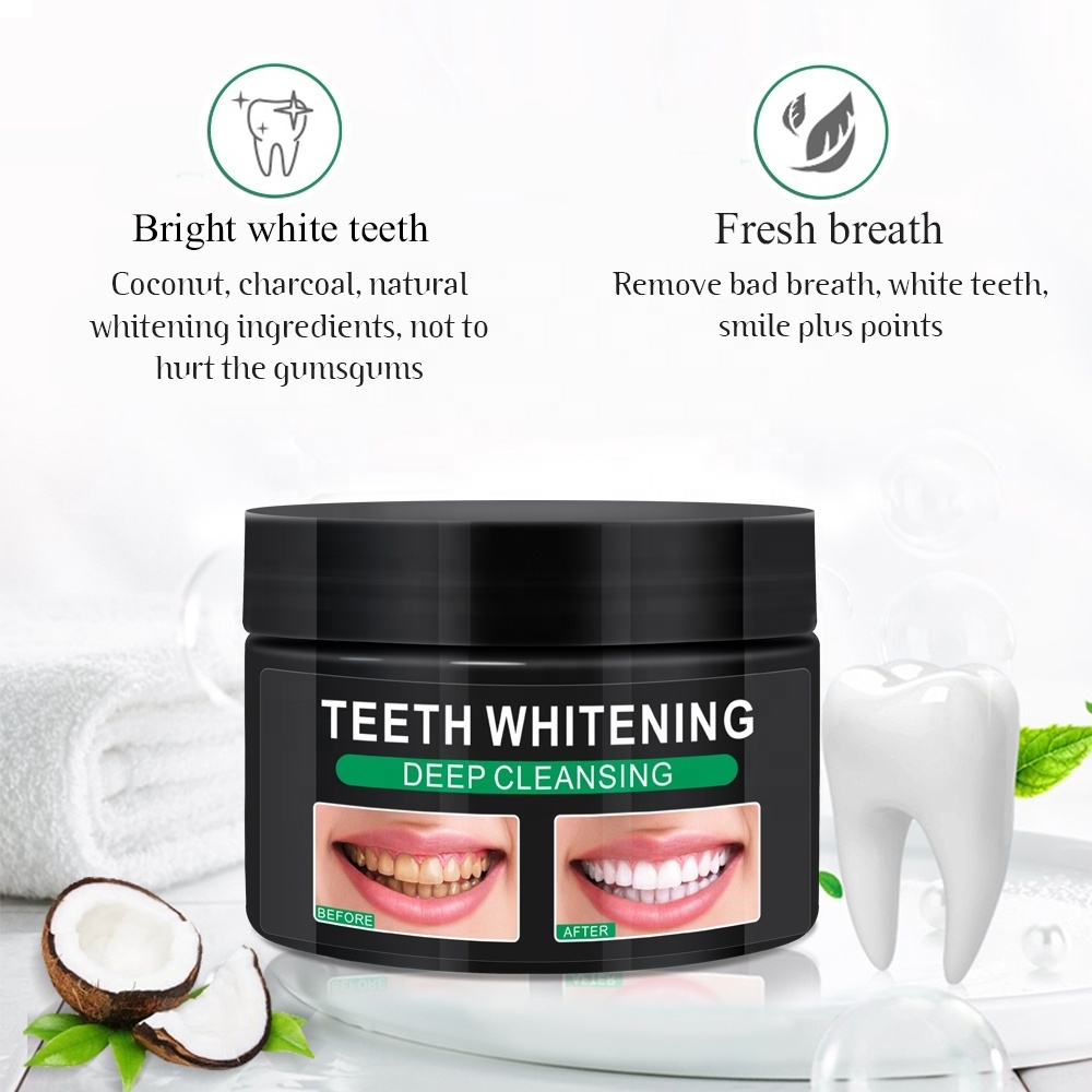 Peimei Coconut Shell  Natural Organic Whitening Teeth Activated Charcoal Teeth Cleaning Powder