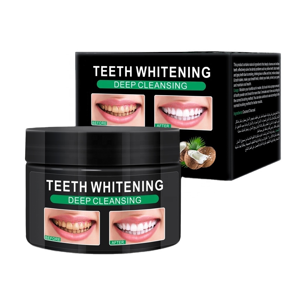 Peimei Coconut Shell  Natural Organic Whitening Teeth Activated Charcoal Teeth Cleaning Powder