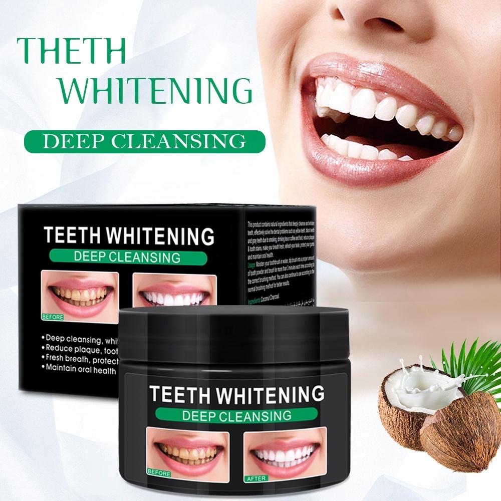 Peimei Coconut Shell  Natural Organic Whitening Teeth Activated Charcoal Teeth Cleaning Powder