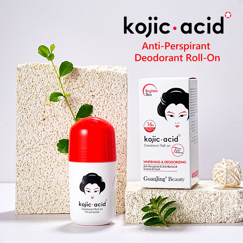 Private Label Kojic Acid Roll on Deodorant Antiperspirant 50ml Natural Fragrance Balm Stick Perfume Deodorant with Fragrance