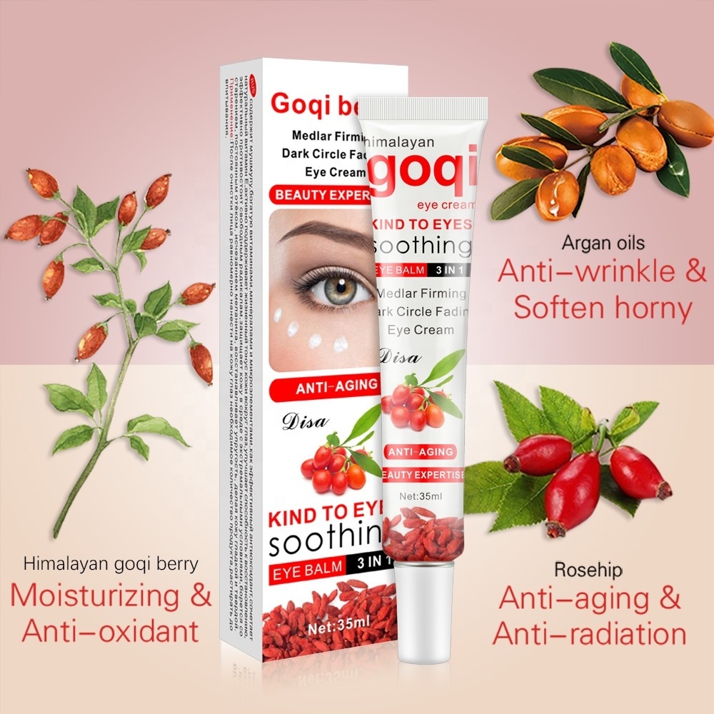 Disaar Private Label Goji Eyes Bag Removal Cream Dark Circles Skin Care Anti aging Eye Cream (new)