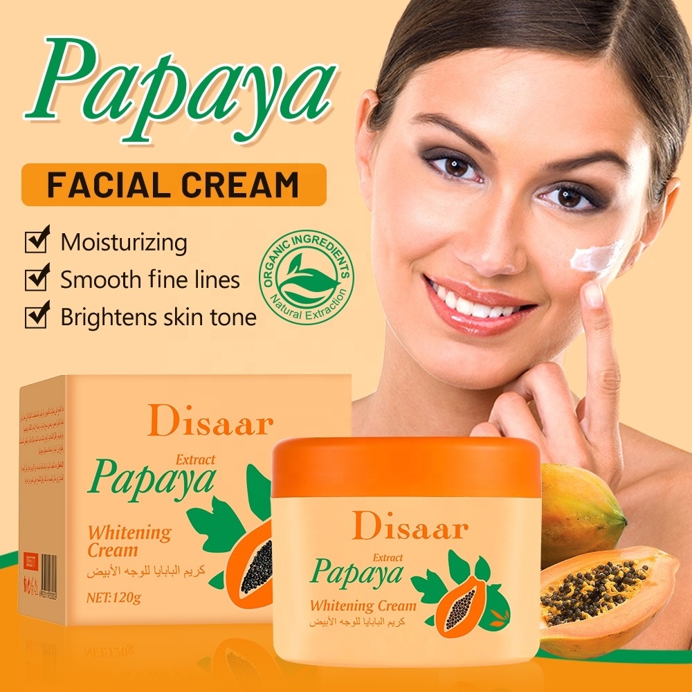 Disaar Vitamin E & Papaya Extract Whitening Deep Nourishing Skin Brighten Face Cream for Dark Skin