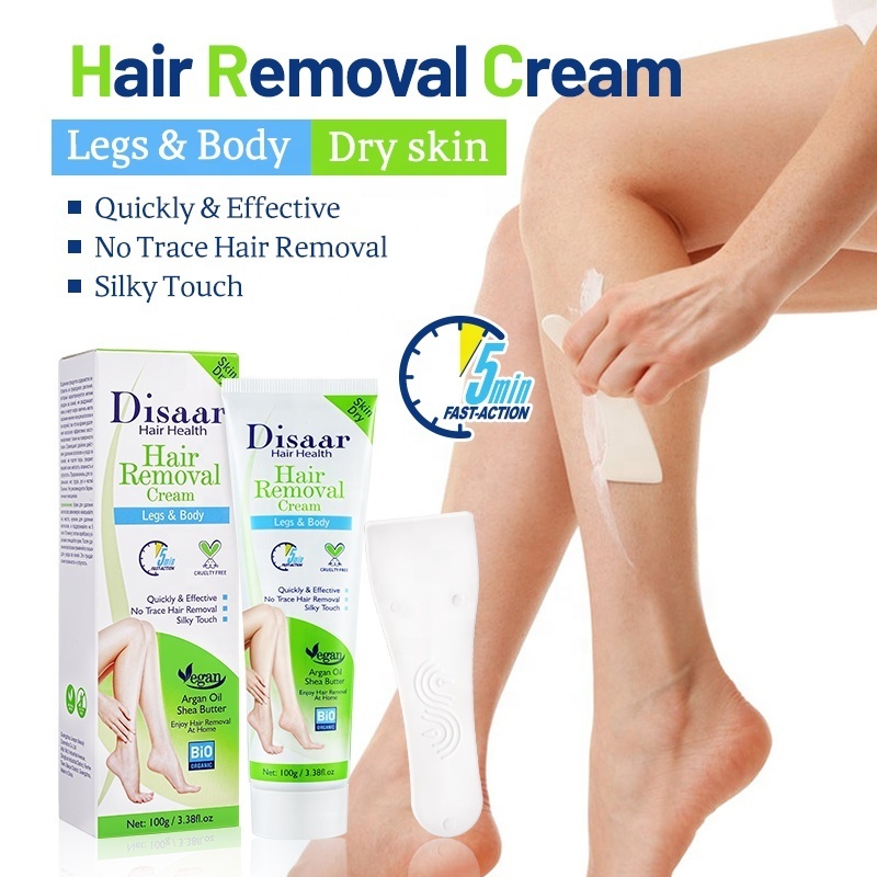 Disaar quick easy hair removal 3-minute body legs organic natural hair removal cream for men women