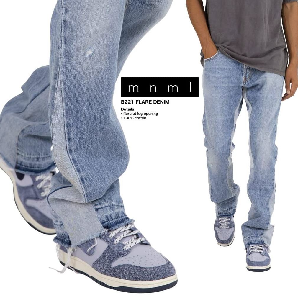 Custom loose fit vintage flare jeans men stacked denim men's jeans high quality pants blank denim baggy jeans for men