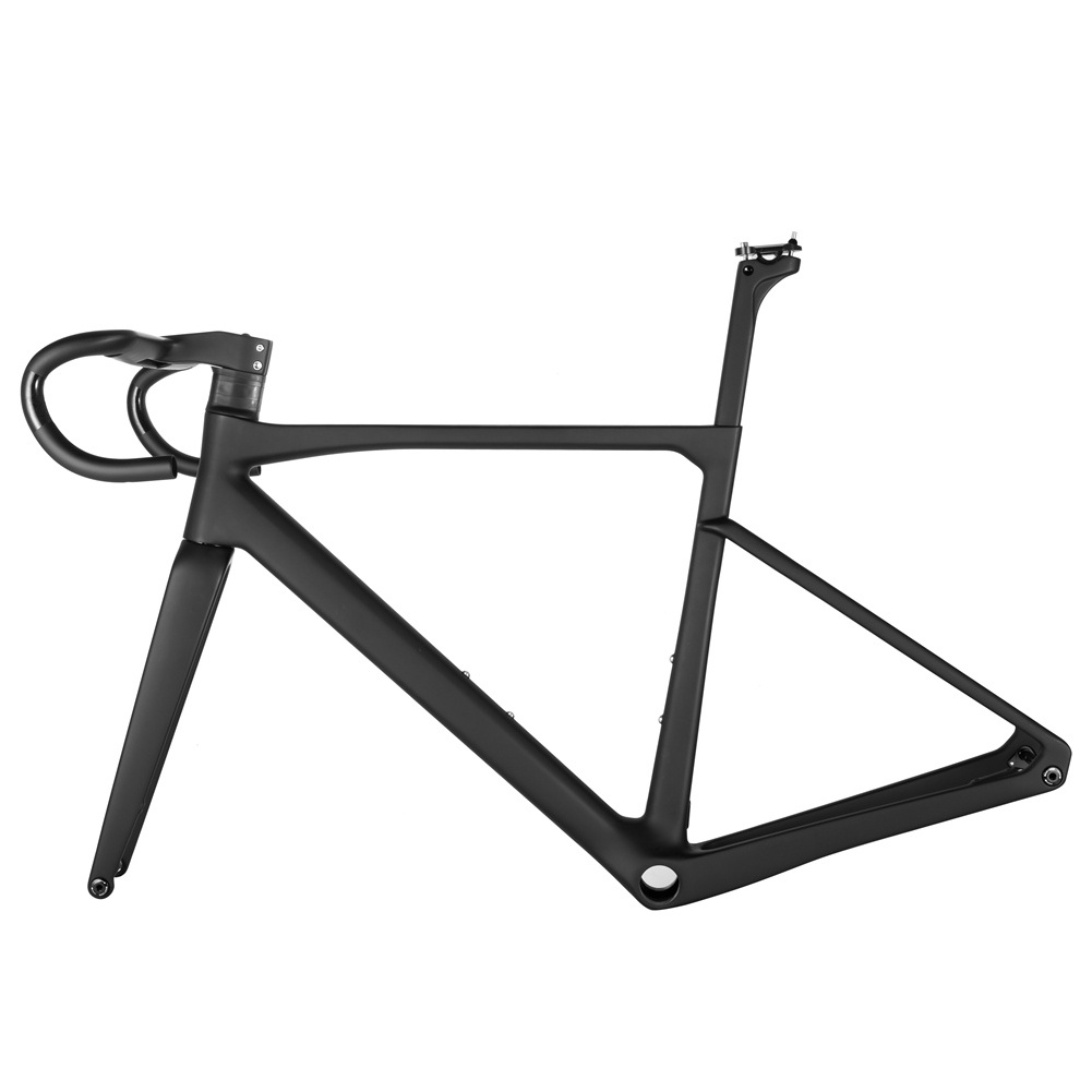 2022 New All Inner Cable Disc Road Carbon Frame T1000 Carbon Road Bike Frame Max Tire 700x32C Racing Bicycle Frameset