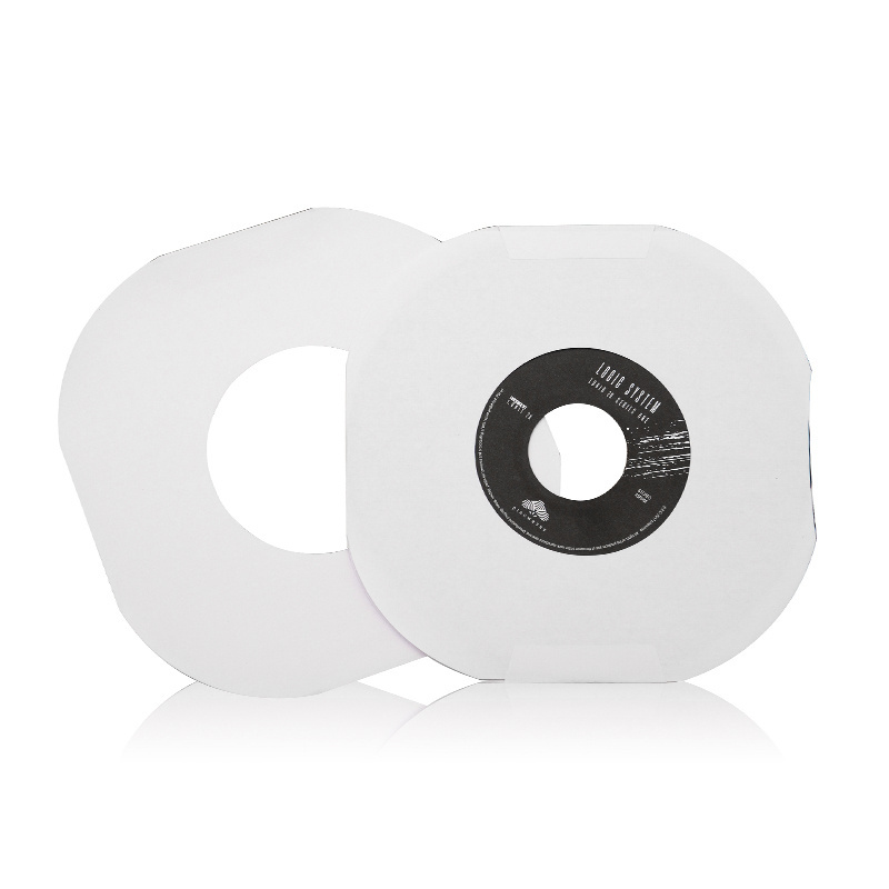 7 inch white paper without film plain inner sleeves for vinyl record sleeve card record sleeves