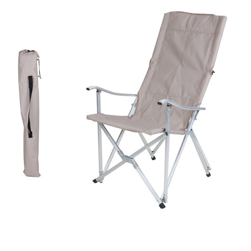 Outdoor Folding Thickened Aluminum Alloy Portable Backrest Field Camping Barbecue Beach Leisure Fishing Chair